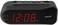 Sharp Digital alarm clock - Black case with red LED lights - Increasingly loud alarm, pleasant wake-up experience, dual alarm - backup battery, easy to use with simple operation.