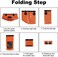 Autodeco 5 Gallon Collapsible Bucket, Collapsible Water Bucket, Portable Washbasin for Camping, Fishing, Travel and Outdoor Gardening, Orange, 1 Piece 20 Litres.
