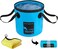 Autodeco 5 Gallon Collapsible Bucket, Portable Collapsible Water Bucket for Camping, Fishing, Travel, Outdoor Gardening and Car Washing, 1 Piece 20 Litres.
