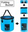 Autodeco 5 Gallon Collapsible Bucket, Portable Collapsible Water Bucket for Camping, Fishing, Travel, Outdoor Gardening and Car Washing, 1 Piece 20 Litres.
