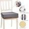 SMZCTYI Toddler booster seat for dining table, made of washable polyurethane with double anti-slip safety straps, toddler booster seat, portable travel booster cushion (grey).
