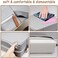 SMZCTYI Toddler booster seat for dining table, made of washable polyurethane with double anti-slip safety straps, toddler booster seat, portable travel booster cushion (grey).