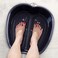 Mantello Mantelo Foot Soak Basin - Extra Large Pedicure Bowl - Foot Bath - Home Foot Spa (Black).
