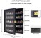 Jinchuan Military Challenge Coin Display Case, Lockable Cabinet Holder, Shadow Box with 2 Removable Groove Shelves and Anti-Fade Acrylic Glass Door for Poker and Casino Chip Collectibles, Black.