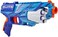Nerf Reflex Blue Spinning Dart Launcher, 6 Elite Disruptor Blaster Reflex Darts, 6 Official Elite Darts
