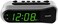 Sharp Digital alarm clock - Ascending alarm starts softly and grows increasingly loud, a pleasant wake-up experience, dual alarm - backup battery, easy to use with simple operation (polished silver).