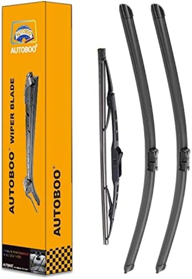 AUTOBOO OEM Windshield Wiper Blade Replacement for GMC Terrain Chevy Equinox 2010-2017 Original Equipment Wiper Blade Set - 241713 (Set of 3 pieces)