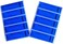 TamperSTOP Tamper Seals Set - 50 Pieces of Stickers/Labels/Stickers/Stickers for Expensive Surfaces or Reusable Pack (Blue, L 35 x 120 mm, Triple Serial Numbers).