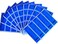TamperSTOP Tamper Seals Set - 50 Pieces of Stickers/Labels/Stickers/Stickers for Expensive Surfaces or Reusable Pack (Blue, L 35 x 120 mm, Triple Serial Numbers).
