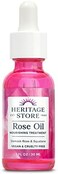 Heritage Store Nourishing Treatment with Rosehip Oil - Moisturizing Facial Oil for a Natural Glow - Dry to Combination Skin Care with Organic Rosehip Seed Oil, Damask Rose, Squalane Oil