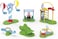 Peppa Pig Peppa Balloon Park Preschool Toy by Peppa Adventures, Play Set with 6 Accessories for Children Ages 3 and Up