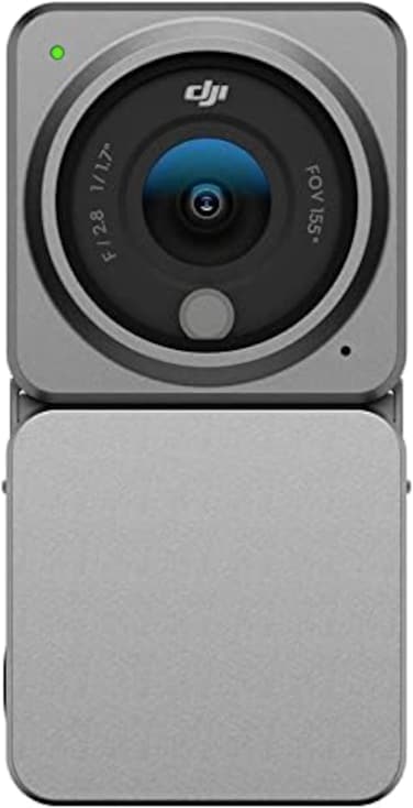 كاميرا الحركة DJI Power Combo 4K 2 مع وحدة بطارية موسعة، مجال رؤية 155 درجة، مع ملحقات مغناطيسية، تقنية تثبيت، كاميرا مقاومة للماء مثالية للرياضة والحياة اليومية، أسود.