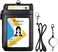 Teskyer ID Badge Holder with Retractable Lanyard, 4 Card Slots ID Card Holder with Zipper Pocket, Easy Swipe ID Holder for Work ID, School ID, Metro Card and Access Card.