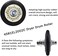 Azdele 4581EL2002C Dryer Drum Roller Assembly, 4400EL2001A Dryer Belt and 4561EL3002A Dryer Motor Idler Pulley with Spring Compatible with LG Kenmore Dryers.