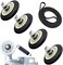 Azdele 4581EL2002C Dryer Drum Roller Assembly, 4400EL2001A Dryer Belt and 4561EL3002A Dryer Motor Idler Pulley with Spring Compatible with LG Kenmore Dryers.