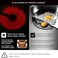 Lazy K Induction Cooktop Mat - Silicone Fiberglass Scratch Protector - for Magnetic Stove - Non Slip Pads to Prevent Pots from Sliding During CookingBlack (7. 8inches.