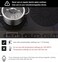 Lazy K Induction Cooktop Mat - Silicone Fiberglass Scratch Protector - for Magnetic Stove - Non Slip Pads to Prevent Pots from Sliding During CookingBlack (7. 8inches.