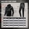 MulYeeh Weight Loss Sweat Suit Anti-Rip Heavy Duty Full-Zip Sauna Suit Fitness Exercise Gym Top Pant with Hood for Men Women.