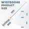 طقم قضبان تعليق غسالة TOMOON W10780048 - متوافق مع غسالات Kenmore وWhirlpool وAmana - بديل للأرقام W10821948 وW10748952 وAP5971398 و4185114 وW10257087 وW10257088 وW1034919. عبوة من 4 قطع بطول 23.6 بوص