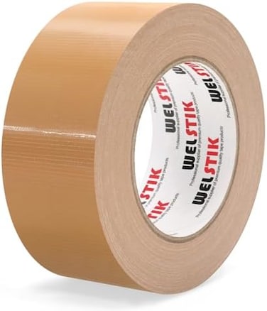 WELSTIK Professional Grade Duct Tape, Waterproof Duct Cloth Fabric,Duct Tape for Photographers,Repairs, DIY, Crafts, Indoor Outdoor Use (2 Inch X 45 Yards, Brown.