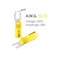 Wirefy 90 PCS Heat Shrink Fork Connectors10 - Crimp Fork Terminals - Yellow 12-10 Gauge.