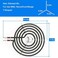 APPLIANCEMATES WB30T10074 Electric Range Burner 8" for GE Hotpoint Stove Oven Coil Surface Heating Element Replace CH30T10074 S30T10074 PS243922 AP3186376.