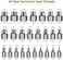 Topec 25Pcs Screw Extractor Set, Hex Head Multi-Spline Easy Out Bolt Extractor Set, Premium CR-MO Steel Rounded Bolt Remover.