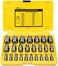 Topec 25Pcs Screw Extractor Set, Hex Head Multi-Spline Easy Out Bolt Extractor Set, Premium CR-MO Steel Rounded Bolt Remover.