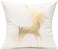 All Smiles White Gold Christmas Decorations Throw Pillow Covers 18X18 Set of 4 Winter Xmas Navidad Home Holiday D&eacute;cor Velvet Cushion Cases for Sofa Tree Snowflake Reindeer.
