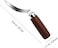 UPKOCH 1PC Coconut Tool Coconut Meat Remover Wooden Handle Stainless Steel Coconut Opener Scraper for Kitchen Home.