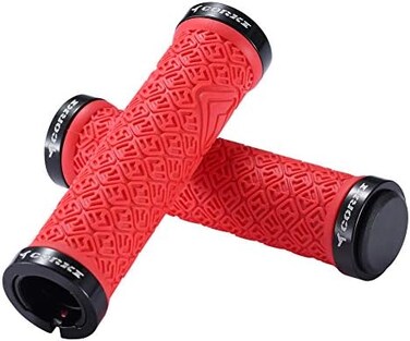 corki Mountain Bike Grips,Double Lock on Locking Bicycle Handlebar Grips for MTB,Downhill.
