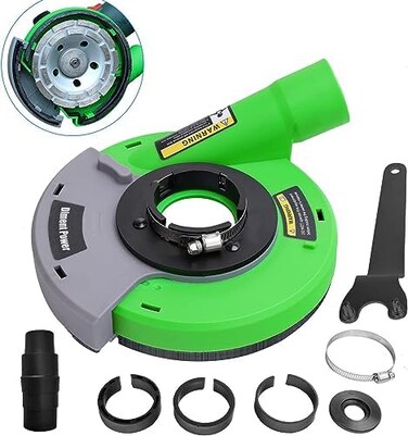 Diment Power Surface Grinding Dust Shroud for Angle Grinder 115mm / 125mm （4 inch / 5 inch.