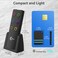 Esky Key Finder, RF Item Locator with 2 Transmitters and 6 Receivers, 98ft Working Range 90dB Loud Beeps Wireless Item Tracker Support Remote Control for Finding Pet, Wallet and Key.