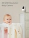 nooie Baby Monitor 2 Pack, WiFi 360-Degree 1080P Smart Camera With Motion Tracking, Night Vision, Two-Way Audio, Sound Detection, Works With Alexa, SD Card and Cloud.