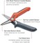 Wiss CW7T 191mm / 7-1/2in Titanium Coated Tradesman Utility Shears, Multi Color.