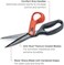 Wiss CW10T Titanium Coated Offset Right Hand Tradesman Shears, 254mm, Multi, One Size.