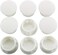 Longdex Hole Plug 50PCS White Round Nylon Locking Hole Plug Button Fastener Cover 13mm.