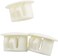 Longdex Hole Plug 50PCS White Round Nylon Locking Hole Plug Button Fastener Cover 13mm.
