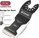 EZARC Carbide Oscillating Saw Blades, Multitool Blades Quick Release for Hard Material, Hardened Metal, Nails, Bolts and Screws, 3-Pack.