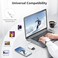 SUNTRSI SD Card Reader for i-Phone i-Pad and Camera with Dual Slot for SD and TF Memory Cards, SD Card Reader, No Need for Applications, Plug and Play.