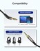 Mr Rex 2. 5mm to 3. 5mm Aux Cable Compatible with Bose Quietcomfort QC35 QC25 SounTrue, JBL E55BT E45BT E65BTNC, AKG Y55 Y50 Headphone 2-Pack, 5FT Black.