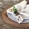 MEPERPER Napkin Rings Set of 12, Wooden Napkin Rings Artisan Crafted in India, Tabletop Decor.