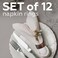 MEPERPER Napkin Rings Set of 12, Wooden Napkin Rings Artisan Crafted in India, Tabletop Decor.