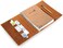 WANDERINGS Refillable A5 Leather Journal 6 Ring Binder Organizer with Pockets (22cm x 15cm.