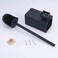 BGL Toilet Brush Holder Black, Toilet Bowl Brush Holder Black Wall Mount Square for Bathroom.