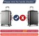 GigabitBest 20 24 28 30 Inch Clear Suitcase Luggage Protector Cover Tsa Approved Waterproof PVC Thicken Transparent Full Clear Suitcase Protector Cover Travel Case 3 Pieces Set, Full Clear, XL (30-31.