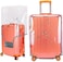 GigabitBest 20 24 28 30 Inch Clear Suitcase Luggage Protector Cover Tsa Approved Waterproof PVC Thicken Transparent Full Clear Suitcase Protector Cover Travel Case 3 Pieces Set, Full Clear, XL (30-31.