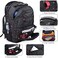 NUBILY Laptop Backpack 17 inch College Business Travel Backpacks for Men Black.