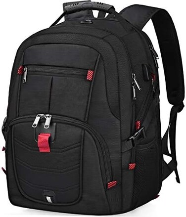 NUBILY Laptop Backpack 17 inch College Business Travel Backpacks for Men Black.