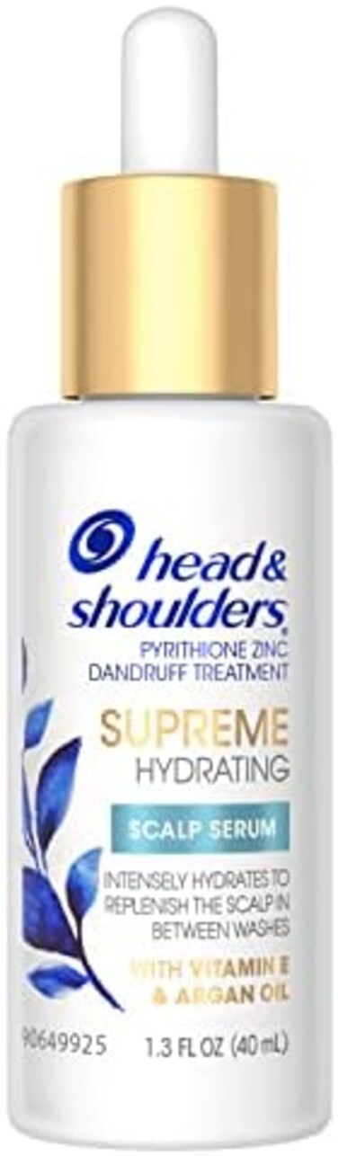Head &amp; Shoulders HeadShoulders Supreme with Argan Oil and Vitamin E, Hydrating Scalp Serum, Fresh, 1. 3 Fl Oz.